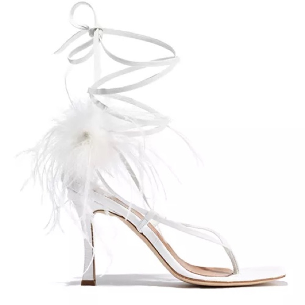 BROTHER VELLIES WHITE PALOMA HEELS